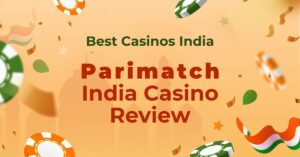 Featured image of an article reviewing the casino Parimatch for India